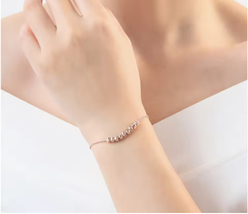 Roségoldenes Perlenarmband für Damen ⎜ Dezenter Glanz für elegante und zurückhaltende Alltagsmomente