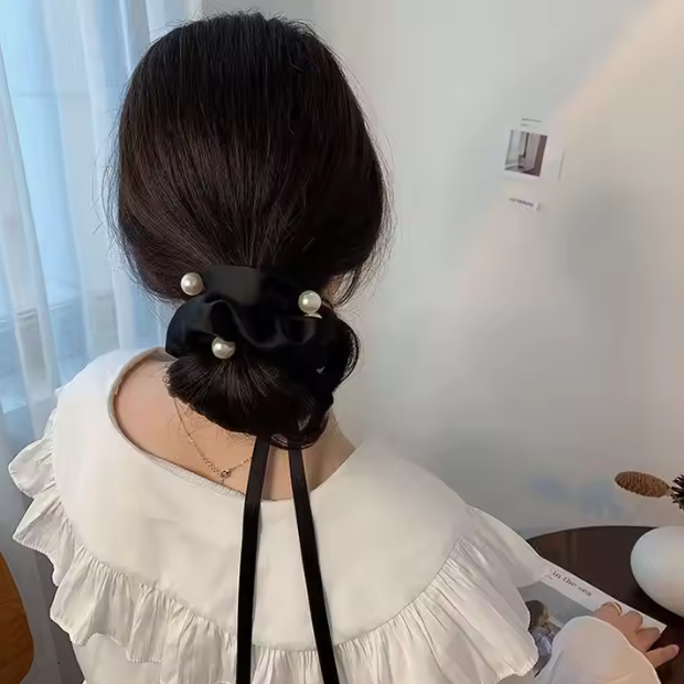 Haarband mit Schleife für Damen ⎜ Eleganter Haarschmuck für stilvolle Zopf- und Hochsteckfrisuren