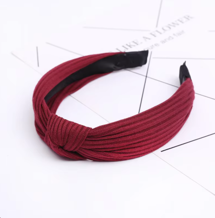 Breiter Haarreif im Retro-Stil für Damen ⎜ Geflochtenes Stirnband aus Strick für vielseitige Alltagsfrisuren