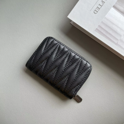 Mini Geldbörse für Damen ⎜ Kompakte Brieftasche mit Reißverschluss und Anti-Magnet-Schutz in vielen Farben
