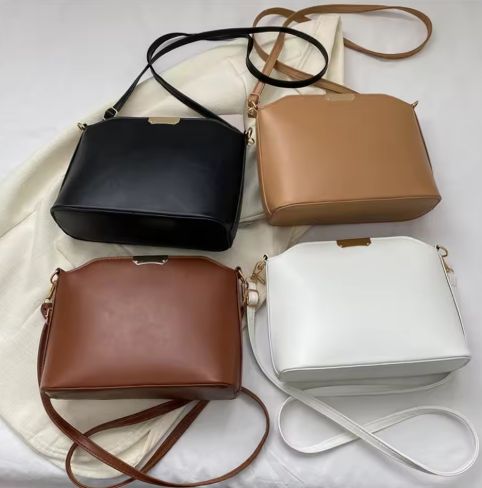 Moderne Tasche für Damen ⎜ Strukturierte Umhängetasche mit Reißverschluss für Arbeit und Freizeit