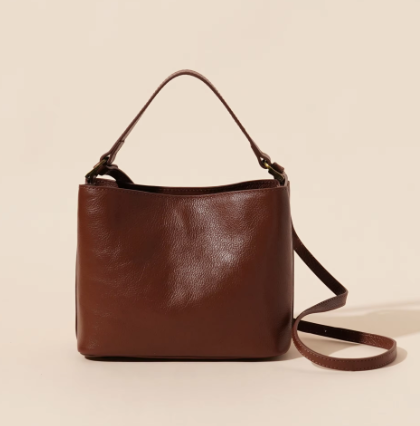 Damen Schultertasche im Lederlook ⎜ Klassische Vintage-Bag mit viel Platz für Alltag und Freizeit
