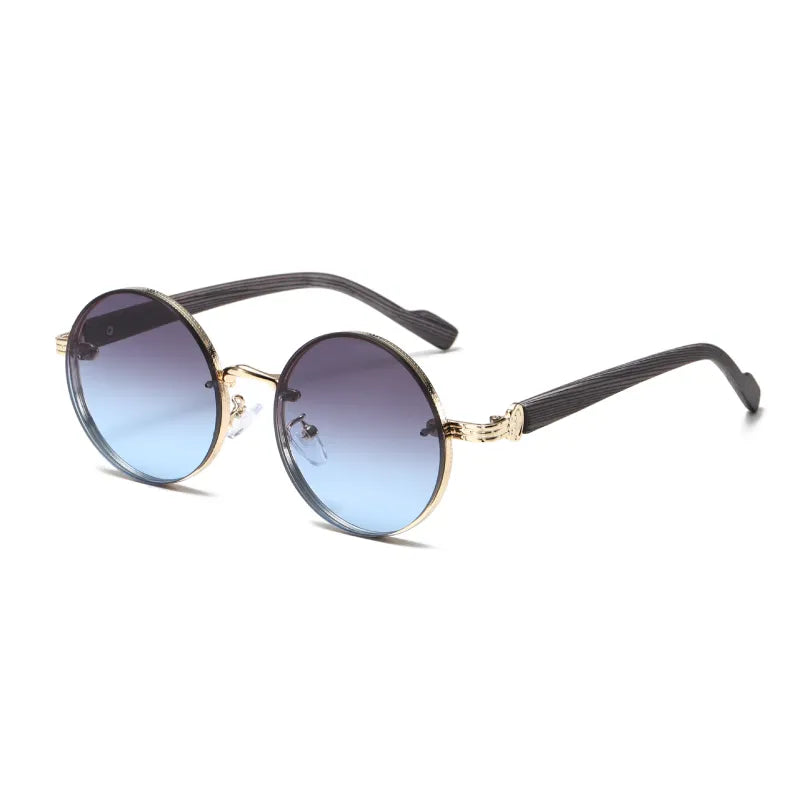 Runde Damen-Sonnenbrille mit Metallgestell ⎜ Klassik trifft Retro mit UV-Schutz