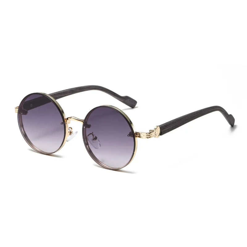 Runde Damen-Sonnenbrille mit Metallgestell ⎜ Klassik trifft Retro mit UV-Schutz
