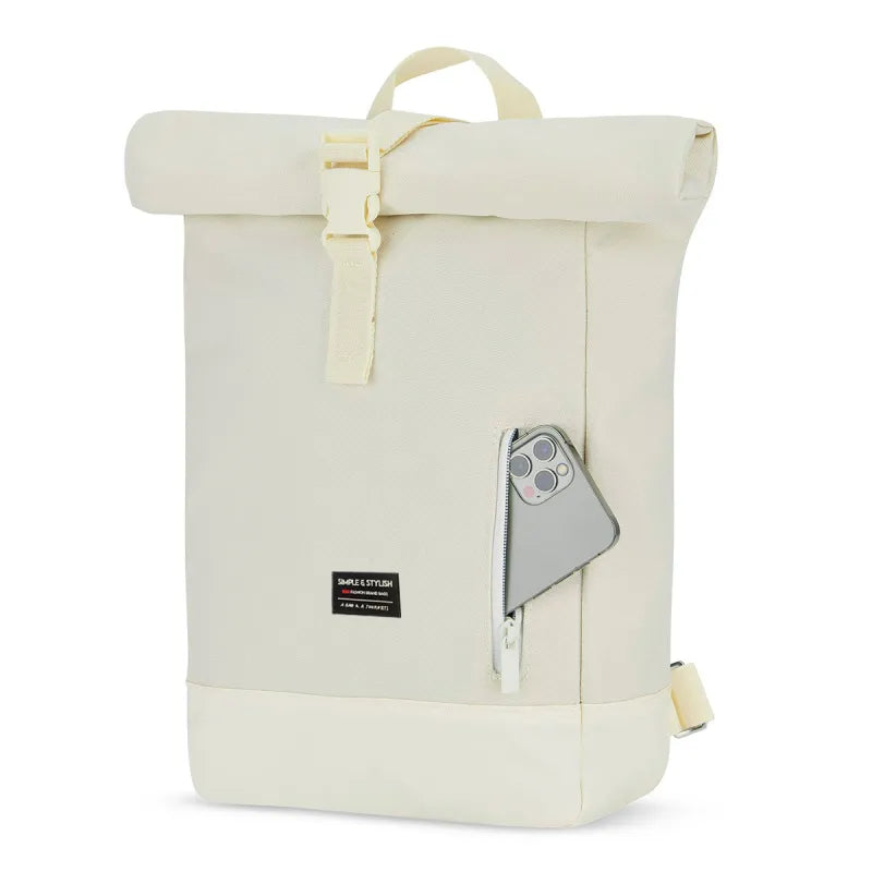 Rolltop Rucksack für Städtetrips ⎜ Wasserabweisender Rucksack mit Schnalle und sicherem Hauptfach