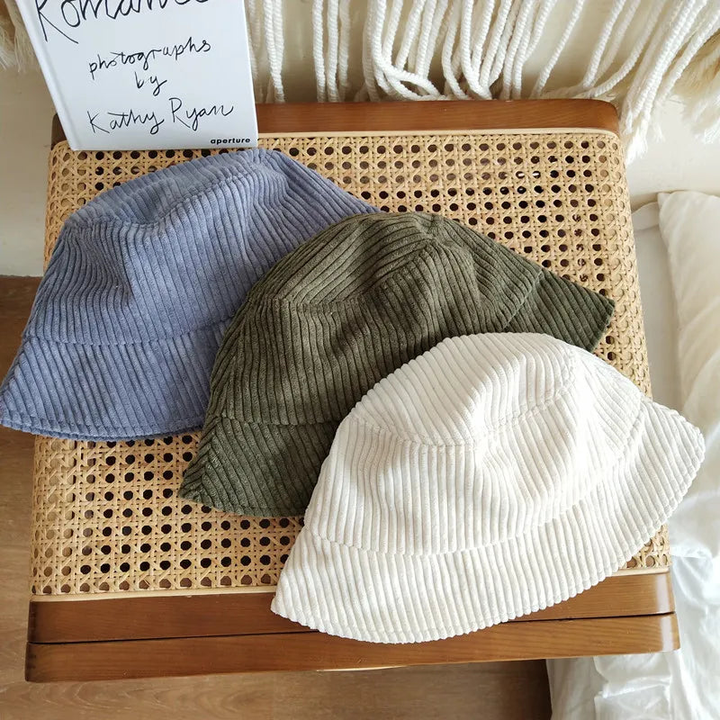 Cord-Fischerhut für Damen ⎜ Warmer Winterhut im schlichten Stil