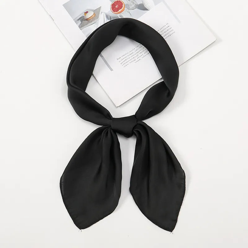 Satin-Halstuch für Damen ⎜ Dezentes Accessoire für feine Akzente im Alltag oder am Abend