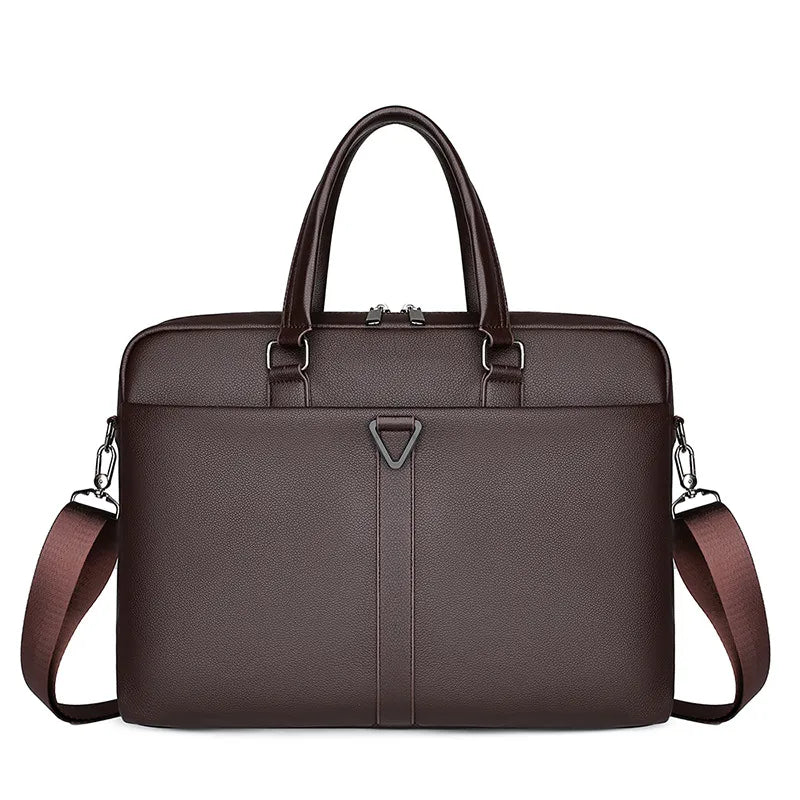 Große Laptoptasche für Herren ⎜ Wasserfeste Business-Tasche mit Schulterriemen für Reisen und Alltag
