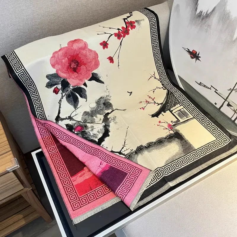 Winter-Schal modernen Stil ⎜ Weiches Damenaccessoire für kalte Tage