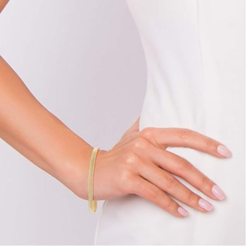 Modernes Armband für Damen ⎜ Feiner Armschmuck in Goldoptik für zeitlose Eleganz