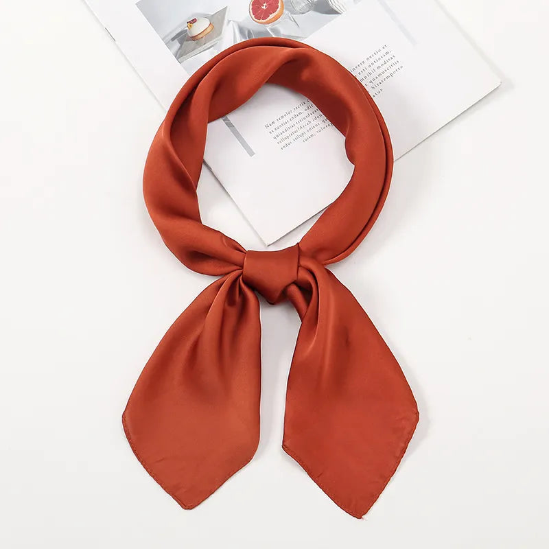Satin-Halstuch für Damen ⎜ Dezentes Accessoire für feine Akzente im Alltag oder am Abend