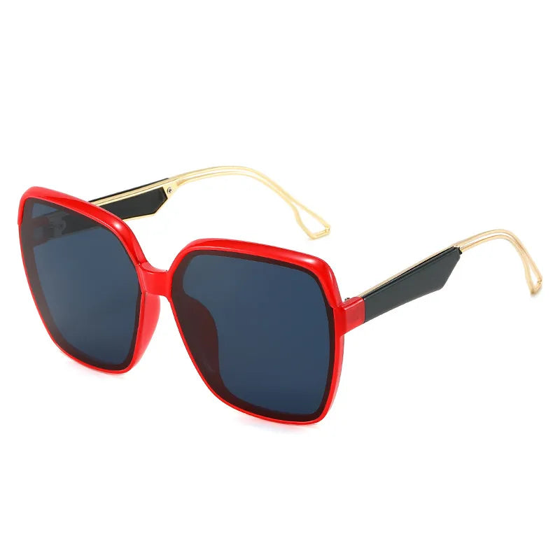 Quadratische Sonnenbrille mit Farbverlauf ⎜ Modischer UV-Schutz für sonnige Stunden