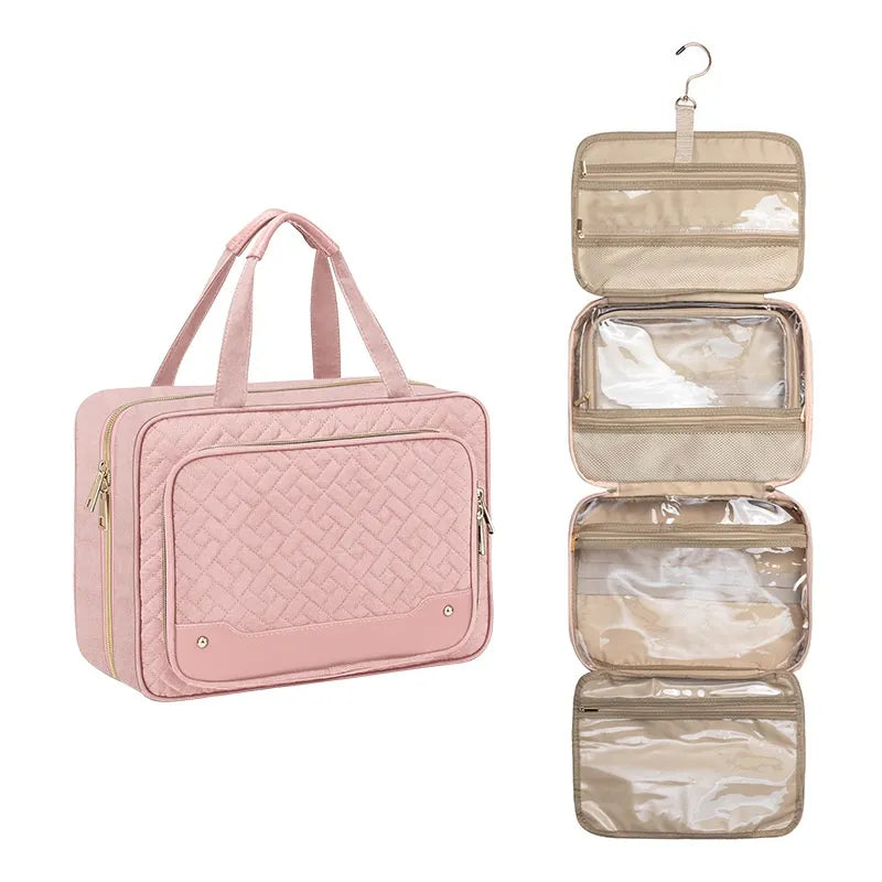 Damen-Kosmetiktasche zum Aufhängen ⎜ Geräumige Aufbewahrungstasche mit Haken und Innenfächern