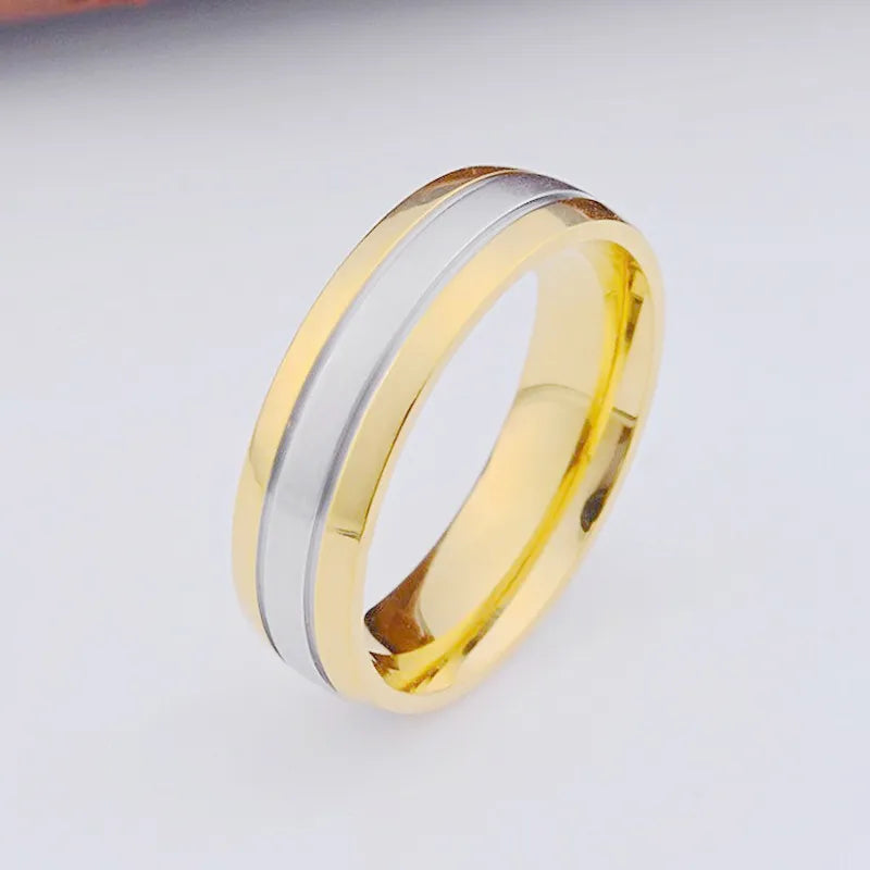 Partnerringe in Bicolor-Optik ⎜ Edles Ring-Set mit Zirkonia für besondere Anlässe