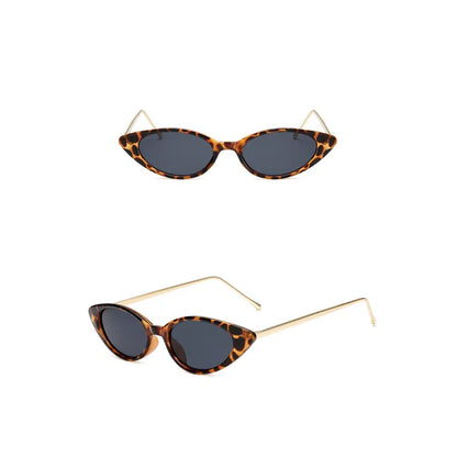 Kompakte eckige Damen-Sonnenbrille ⎜ Kleines Retro-Design mit UV-Schutz für trendige Outfits