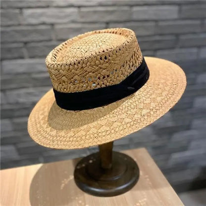Leichter Damen-Strohhut für Frühling & Sommer ⎜ UV-Schutz im stilvollen Freizeitdesign