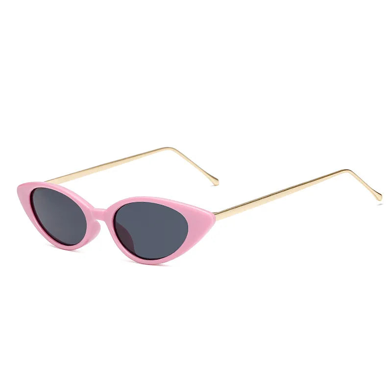 Kompakte eckige Damen-Sonnenbrille ⎜ Kleines Retro-Design mit UV-Schutz für trendige Outfits
