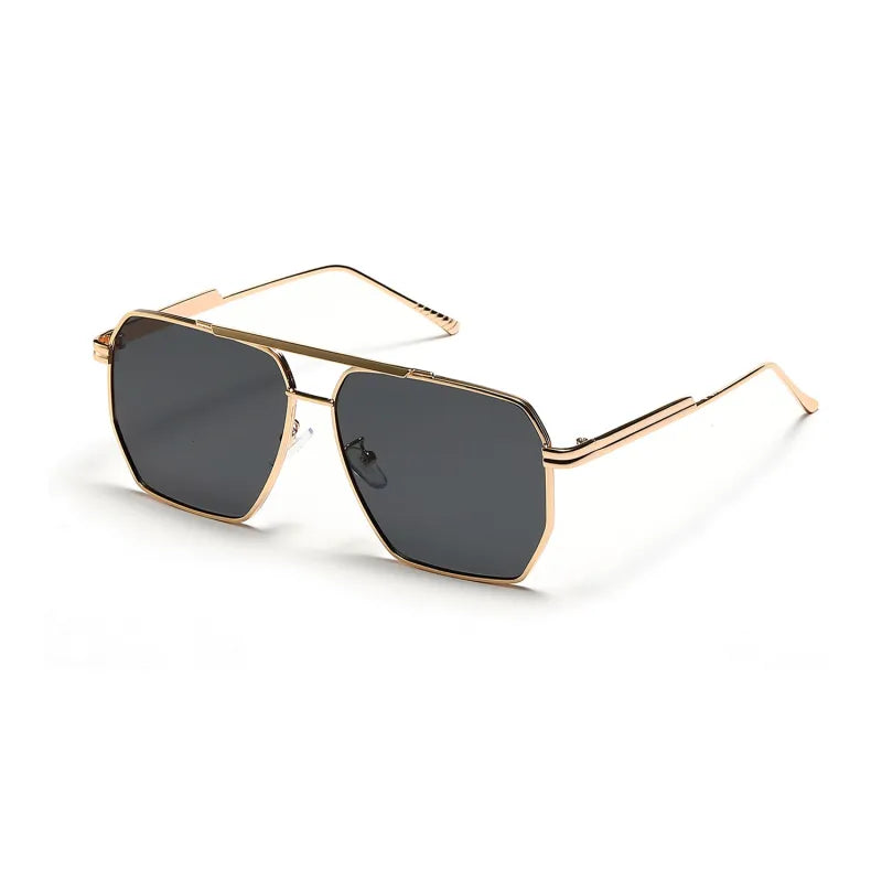 Unisex Sonnenbrille mit Doppelsteg-Design ⎜ Retro-Rahmen für coole Alltagslooks