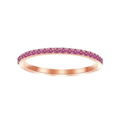 Schlichter Ring in Goldoptik ⎜ Schlichter Ring mit funkelnden Zirkonia für elegante Alltags- und Business-Looks