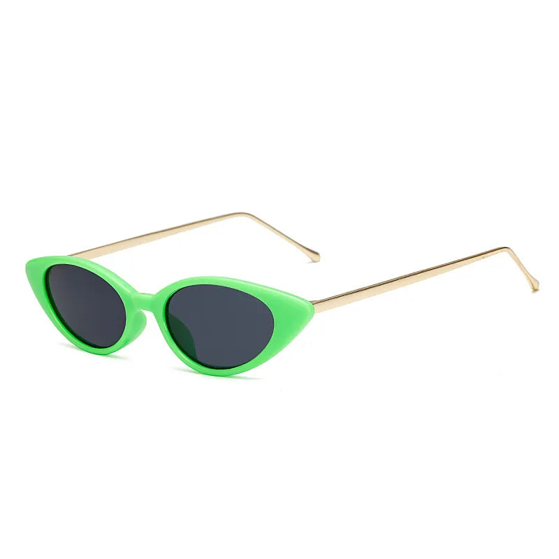 Kompakte eckige Damen-Sonnenbrille ⎜ Kleines Retro-Design mit UV-Schutz für trendige Outfits