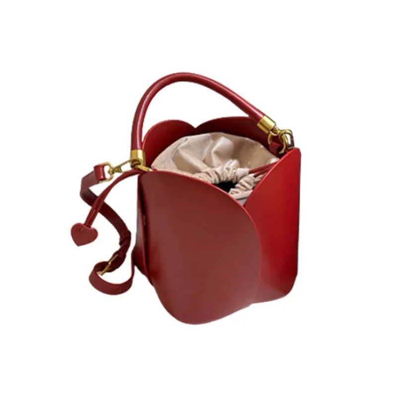 Handtasche für Damen ⎜ Blumentasche mit Zugband und Tragegriff für besondere Anlässe