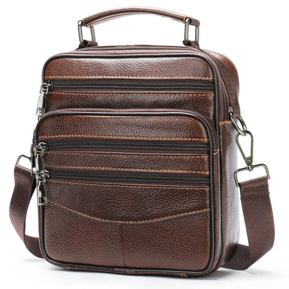 Herren-Schultertasche mit Muster ⎜ Stilvolles Karodesign für Alltag und modische Freizeitlooks