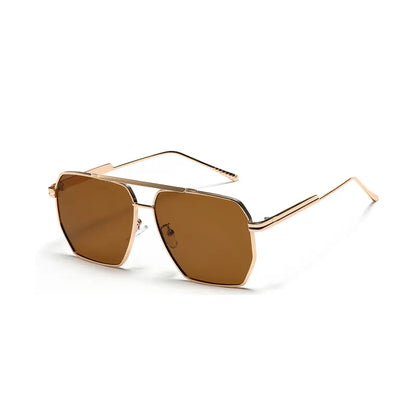 Unisex Sonnenbrille mit Doppelsteg-Design ⎜ Retro-Rahmen für coole Alltagslooks