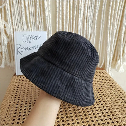 Cord-Fischerhut für Damen ⎜ Warmer Winterhut im schlichten Stil
