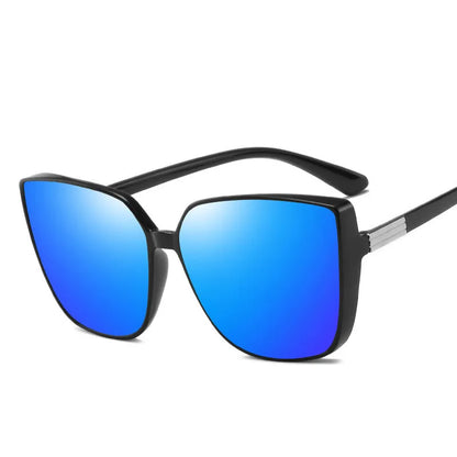 Modische Damen-Sonnenbrille mit breitem Rahmen ⎜ Markanter Look mit zuverlässigem UV-Schutz
