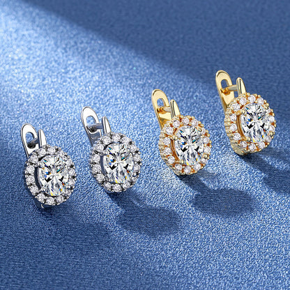 Ohrstecker für Damen ⎜ Funkelndes Zirkoniadesign in Gold- und Silberoptik für elegante und vielseitige Anlässe