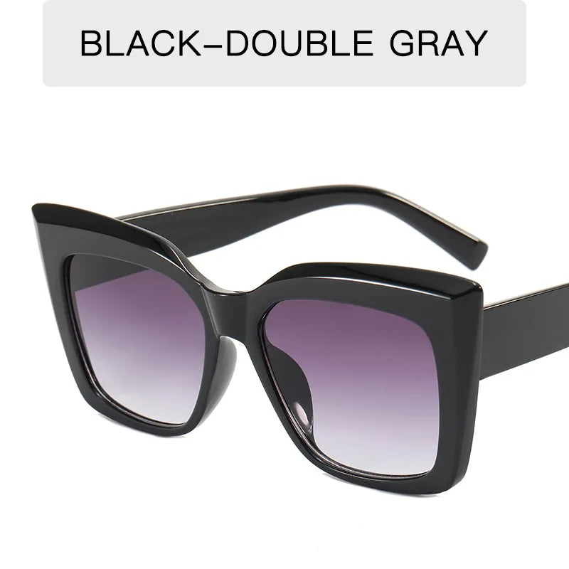 Randlose Damen-Sonnenbrille im Farbverlauf-Look ⎜ Leichtes Design für modischen UV-Schutz