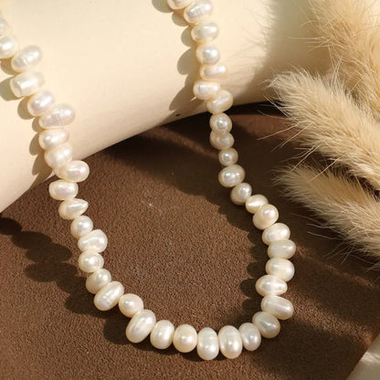 Perlenkette für Damen ⎜ Zeitloses Vintage-Design aus natürlichen Perlen für elegante Alltagslooks