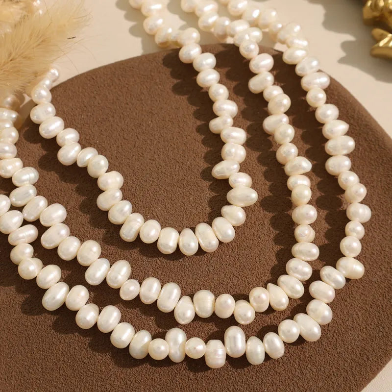 Perlenkette für Damen ⎜ Zeitloses Vintage-Design aus natürlichen Perlen für elegante Alltagslooks