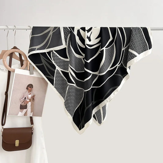 Elegantes Halstuch für Damen ⎜ Feines Accessoire mit Retro-Muster für besondere Anlässe