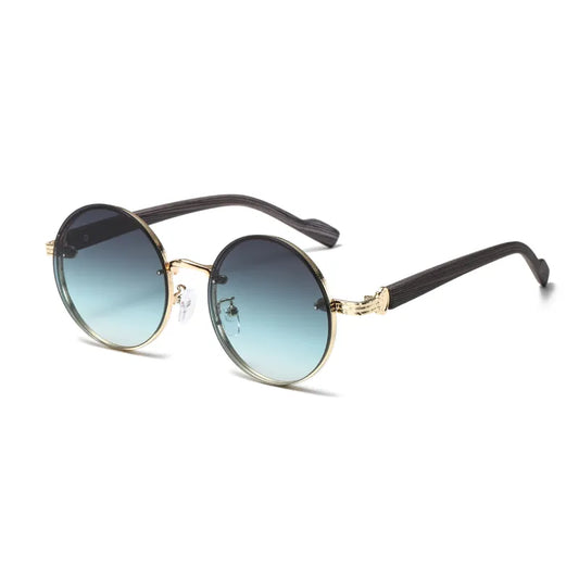 Runde Damen-Sonnenbrille mit Metallgestell ⎜ Klassik trifft Retro mit UV-Schutz