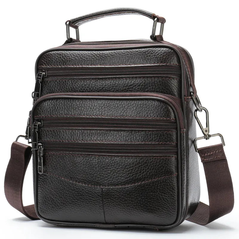 Herren-Schultertasche mit Muster ⎜ Stilvolles Karodesign für Alltag und modische Freizeitlooks