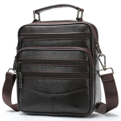Herren-Schultertasche mit Muster ⎜ Stilvolles Karodesign für Alltag und modische Freizeitlooks