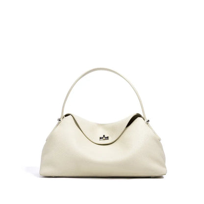 Elegante Schultertasche für Damen ⎜ Stilvolle Handtasche aus Leder mit kurzem Henkel für Alltag und Events