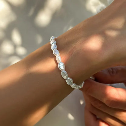 Schlichtes Perlenarmband⎜ Stilvoller Schmuck für elegante Alltagsmomente
