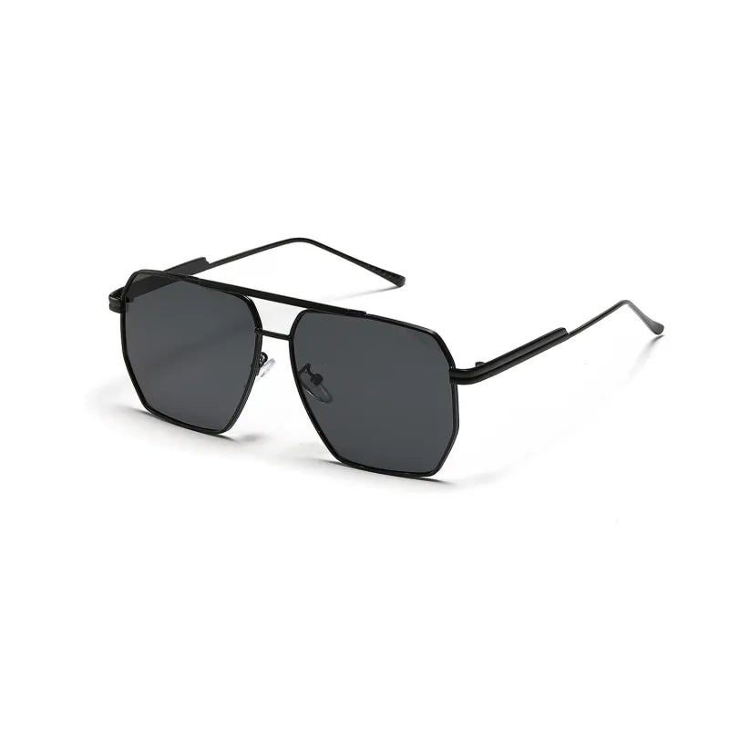 Unisex Sonnenbrille mit Doppelsteg-Design ⎜ Retro-Rahmen für coole Alltagslooks