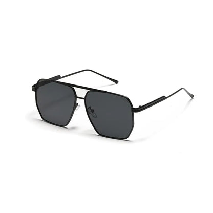 Unisex Sonnenbrille mit Doppelsteg-Design ⎜ Retro-Rahmen für coole Alltagslooks