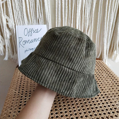 Cord-Fischerhut für Damen ⎜ Warmer Winterhut im schlichten Stil