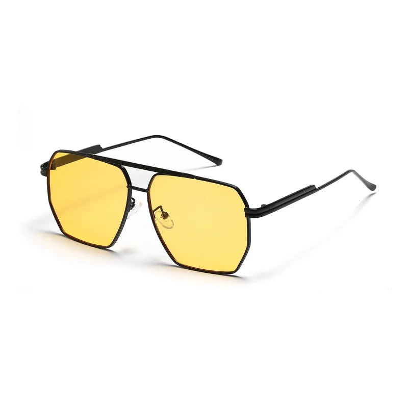 Unisex Sonnenbrille mit Doppelsteg-Design ⎜ Retro-Rahmen für coole Alltagslooks