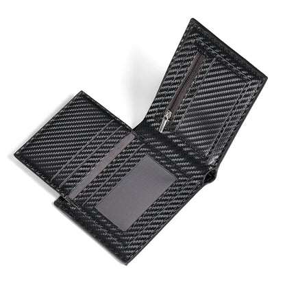 Dreifach faltbare Geldbörse ⎜ Edles RFID-Portemonnaie mit schlankem, modernen Design
