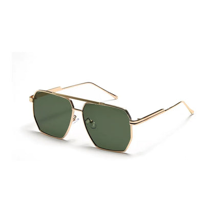 Unisex Sonnenbrille mit Doppelsteg-Design ⎜ Retro-Rahmen für coole Alltagslooks