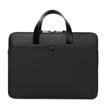Laptop Tasche mit Griff für Damen und Herren ⎜ Schlankes Design mit Vordertasche für stilvollen Office-Einsatz