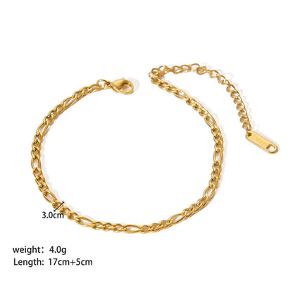Vergoldetes Armband-Set aus Edelstahl ⎜ Schlanke Formgebung für langlebige Looks mit Stil