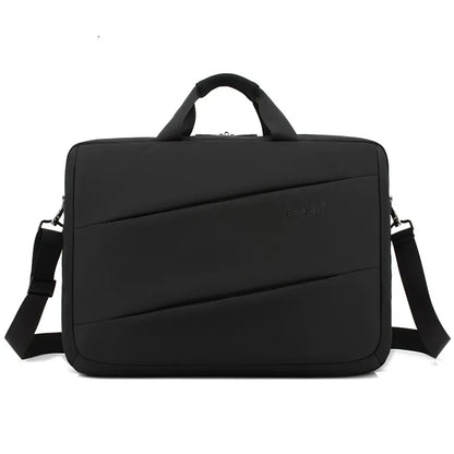 Wasserfeste Notebooktasche für Herren ⎜ Robuste Umhängetasche mit Stoßschutz für Alltag und Business
