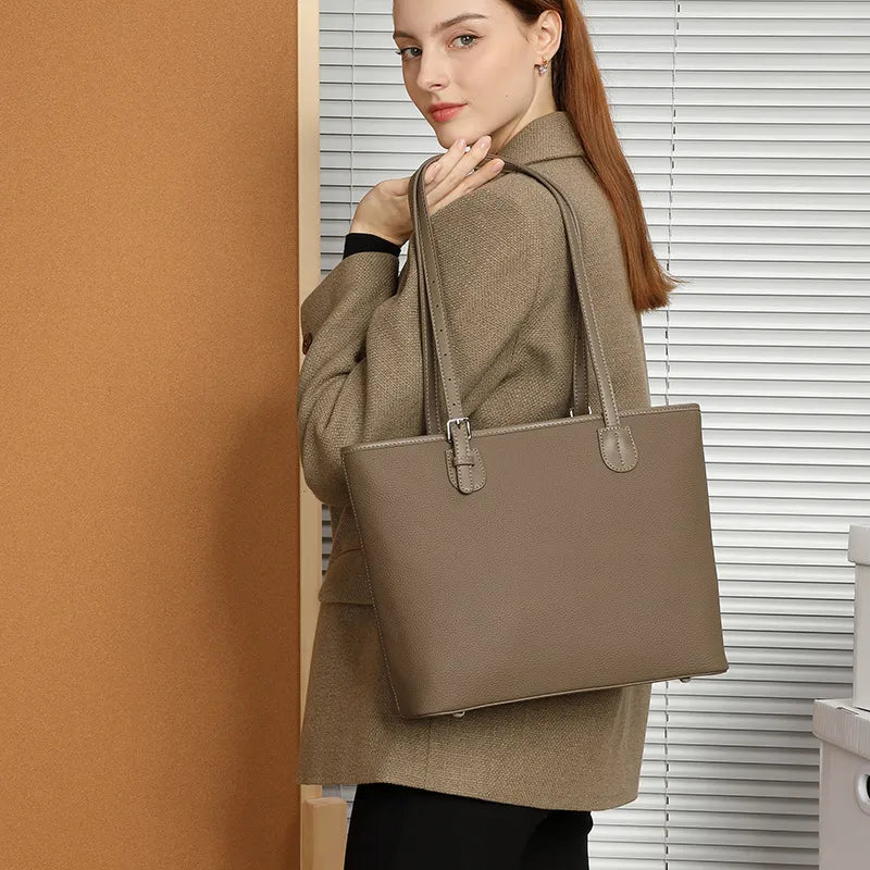 Shopper Tasche für Damen ⎜ Elegante Schultertasche mit schmalem Design für jeden Anlass