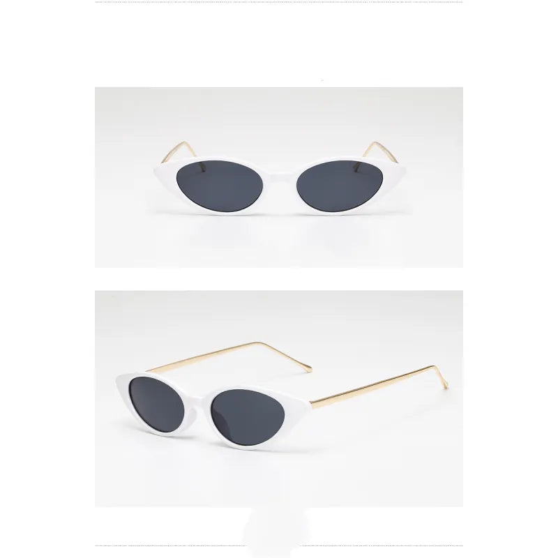 Kompakte eckige Damen-Sonnenbrille ⎜ Kleines Retro-Design mit UV-Schutz für trendige Outfits